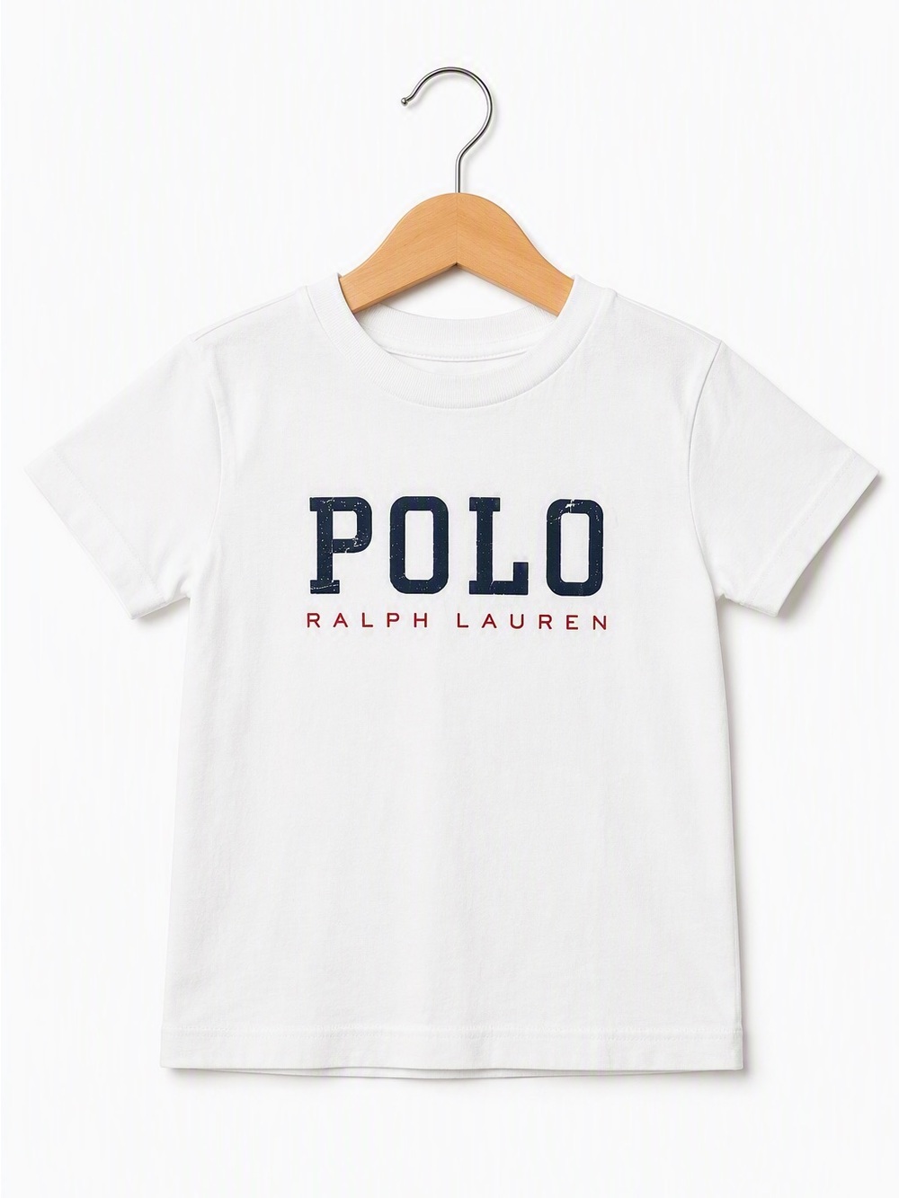Polo Ralph Lauren White Distressed Spellout Tee 2T - Play Wear Basic Fair